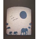 Ver imagem 2 de Lustre Infantil Pendente Safári 25x25 Azul bebê
