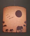 Ver imagem 2 de Lustre Infantil Pendente Safári 25x25 Cáqui