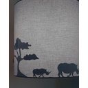 Ver imagem 4 de Lustre Infantil Pendente Safári 25x25 Cinza