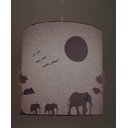Ver imagem 2 de Lustre Infantil Pendente Safári 25x25 Cinza