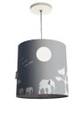 Ver imagem 1 de Lustre Infantil Pendente Safári 25x25 Cinza