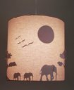 Ver imagem 2 de Lustre Infantil Pendente Safári 25x25 Crú