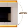 Painel para Sala de Tv de 75 Polegadas - Marrom e Off White - 3
