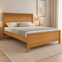 Ver imagem 1 de Cama Casal Cabeceira Ripada Ibiti - Bianco Móveis:Marrom