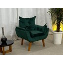 Ver imagem 1 de Poltrona Decorativa 1 Lugar Verde 505 Nobel