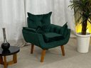 Ver imagem 1 de Poltrona Decorativa 1 Lugar Verde 505 Nobel