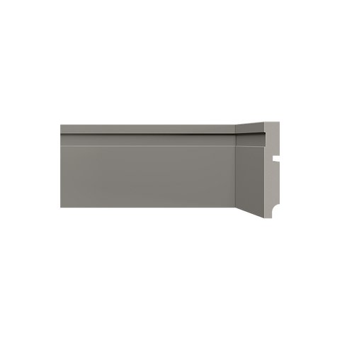Rodape Poliest 10cm Frisado Cinza Titanium 457 Santa Luzia:cinza Titanium