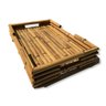 Bandeja Bambu Alça Embutida M 45 x 30 x 8 cms Bambu Palha - 4