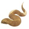 Escultura de Cobra de Madeira 30cm - 1