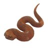 Escultura de Cobra de Madeira 20cm - 1