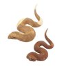 Escultura de Cobra de Madeira 20cm - 2