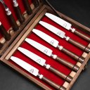 Ver imagem 3 de Conjunto de Talheres Cervo e Imbuia – 12 Peças de Luxo Artesanal