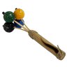 Chocalho Balinês de Bambu com 5 cabeças 26cm - 3