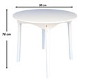 Ver imagem 4 de Jogo de Jantar Colonial Brisa Mesa Branca 90 Cm + 04 Cadeiras Mel Rustico