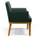 Ver imagem 7 de Poltrona Decorativa Sala de Estar e Recepção Vitória W01 Linho Verde - Mpozenato