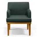 Ver imagem 5 de Poltrona Decorativa Sala de Estar e Recepção Vitória W01 Linho Verde - Mpozenato