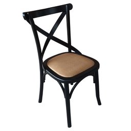 Cadeira Katrina Assento Rattan Sintético Preto - 2