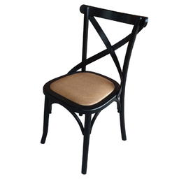 Cadeira Katrina Assento Rattan Sintético Preto - 3