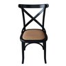 Cadeira Katrina Assento Rattan Sintético Preto - 1