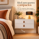 Ver imagem 4 de Kti Mesinha de Cabeceira Unic 60cm Suspenso Parede Quarto:Branco