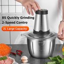 Ver imagem 6 de Multi Triturador de Carne e Legumes 2l Inox 4 Lâminas 110v