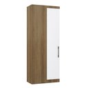 Ver imagem 1 de Guarda Roupa Dormitório Modulado Paris Módulo Canto Reto - Luciane 331:Avelã e Branco