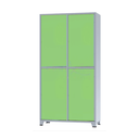 Ver imagem 1 de Roupeiro De Aço Insalubre 4 Portas Vestiário Nr 18/24 Locker Verde