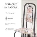 Ver mais imagens de Cadeiras para Sala de Jantar 6 Unidades Lara Prata/Botanic Bege/Mart