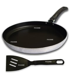 Panquequeira Frigideira 22cm Antiaderente Em Alumínio Com Espátula - 3