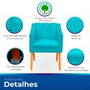 Ver imagem 3 de Kit com 2 Poltronas para Sala Moderna e Confortável Milla