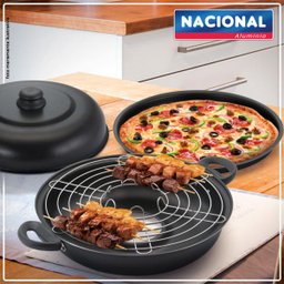 Churrasqueira Para Fogão Assadeira Pizza Grill Antiaderente - 3