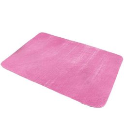Tapete Liso para Quarto e Sala Tecido de Pelúcia 70cm x 50cm - Rosa - 1 Tapete Liso para Quarto e Sala Tecido de Pelúcia 70cm x 50cm - Rosa - 1