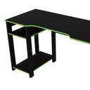 Ver imagem 3 de Mesa Gamer 2 Prateleiras Porta Cpu Preto e Verde