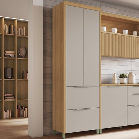 Paneleiro 2 Portas 2 Gavetas Nesher Marquesa 100% Mdf