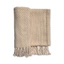 Ver imagem 2 de Manta P/ Sofá - Pinheiro - 3 Lugares - 1,45m X 1,95m - Bege - Gouvea Textil