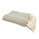 Ver imagem 1 de Manta P/ Sofá - Pinheiro - 3 Lugares - 1,45m X 1,95m - Bege - Gouvea Textil