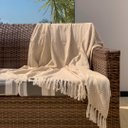 Ver imagem 5 de Manta P/ Sofá - Pinheiro - 3 Lugares - 1,45m X 1,95m - Bege - Gouvea Textil