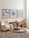 Ver imagem 1 de Kit 3 Quadros Decorativos Bauhaus Matisse Azul