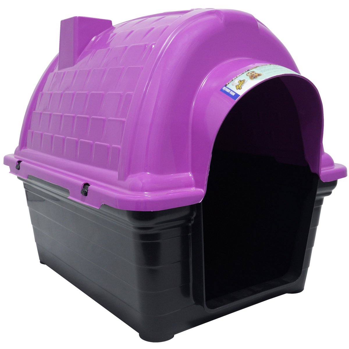 Casinha de Cachorro Cão e Gato Plástica Iglu Número 5 Porte Médio Rosa Furacão Pet N5,0 01012 - 2