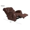 Poltrona Reclinável Imperial Motorizada Courissimo Gravidade Zero:marrom 850 - 4