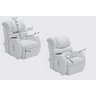 Poltrona Reclinável Imperial Motorizada Courissimo Gravidade Zero:marrom 850 - 9
