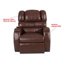 Ver imagem 7 de Poltrona Reclinável Imperial Motorizada Courissimo Gravidade Zero:marrom 850