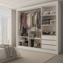 Ver imagem 2 de Guarda-roupa Casal Sophia 3 Portas 3 Gavetas com Espelho - Panorama Móveis