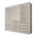 Ver imagem 5 de Guarda-roupa Casal Sophia 3 Portas 3 Gavetas com Espelho - Panorama Móveis