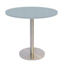 Ver imagem 1 de Mesa Bistrô Beta 112,50 Cm (alt) Disco Redondo Tampo Mdp Redondo 60 Cm (larg) X 2,50 Cm (alt) Cinza