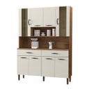 Ver imagem 7 de Armário de Cozinha Compacta 8 Portas 2 Gavetas Golden - Nogueira/off White
