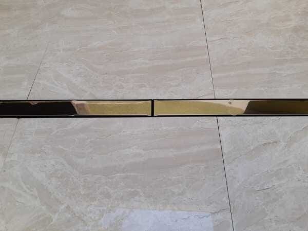 Ralo Linear 6x50 modelo Grelha Inox Cega Polida e Coletor Branco - Ficone Reis - 3