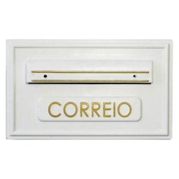 Caixa de Correio modelo Moderna 5 PVC Branca - Real - Ficone Reis - 1