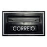Caixa de Correio modelo Moderna 5 PVC Preta e Prateada - Real - Ficone Reis - 1