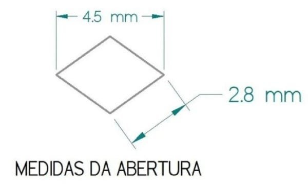 Tela Anti Insetos 50cm x 50cm em Alumínio Expandido ( não desfia) para Ralos - Ficone & Reis - 2